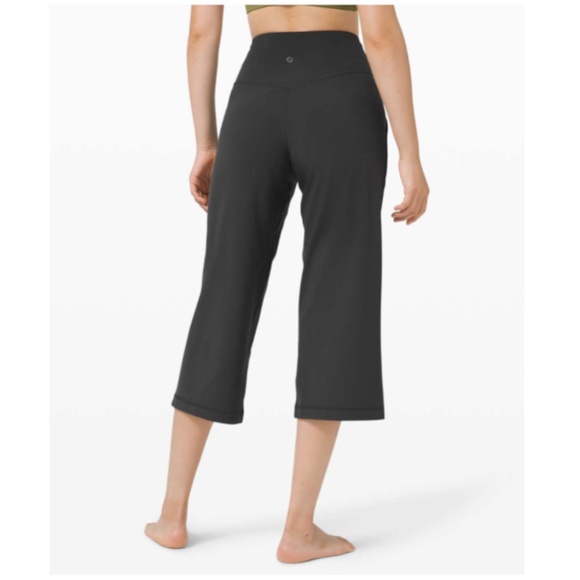 LULULEMON Align Wide Leg Crop 23” Graphite Grey Size 4 - Picture 3 of 12